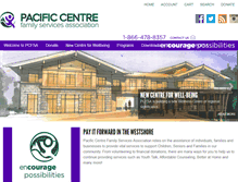 Tablet Screenshot of pacificcentrefamilyservices.org